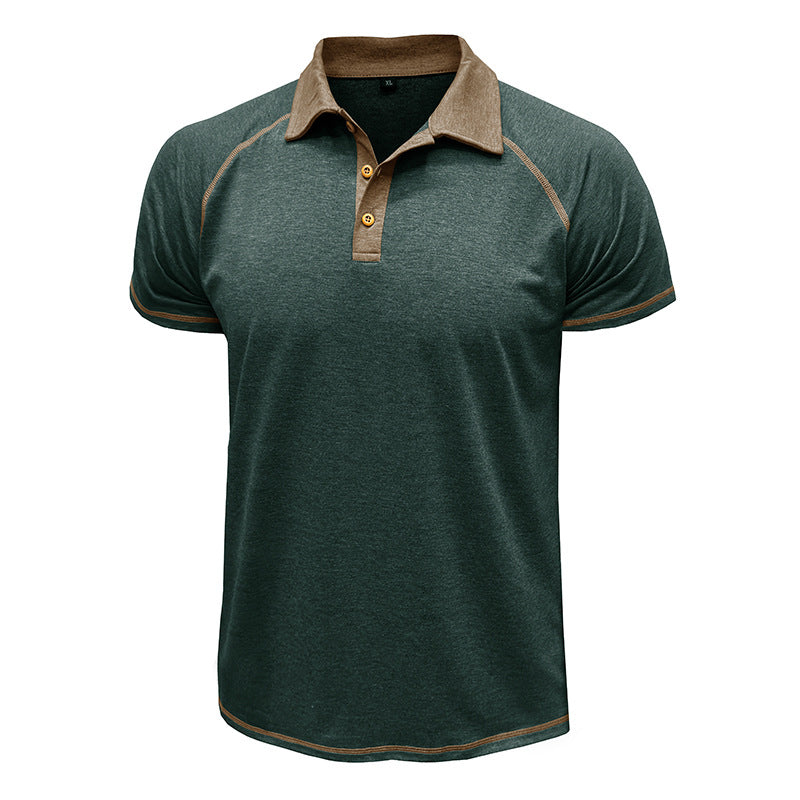 Metro Arden Men's Short-Sleeve Lapel T-Shirt