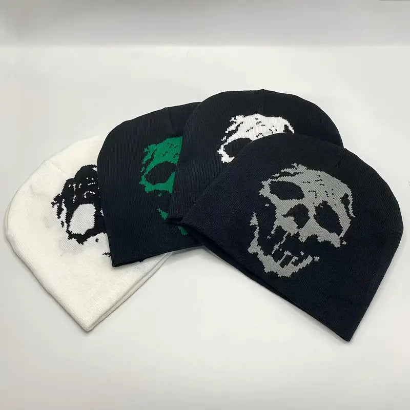 Ember Letter-Print Jacquard Beanie