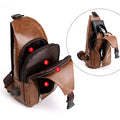 Carry Men's Leather Vintage Messenger Bag