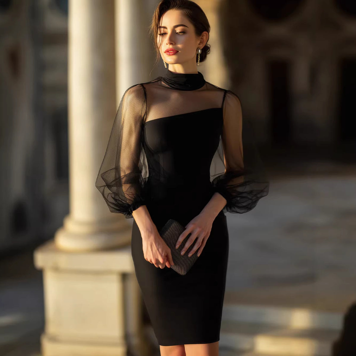 Nova Mesh Knit Dress