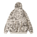 District Men's Graffiti Printed Hoodie