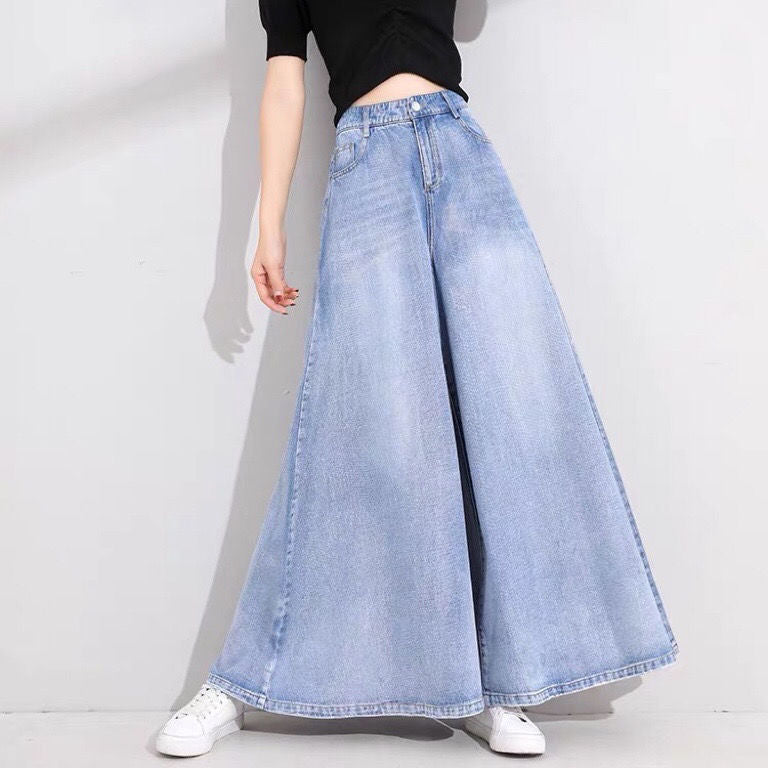 Indigo Bexley Wide-Leg Jeans