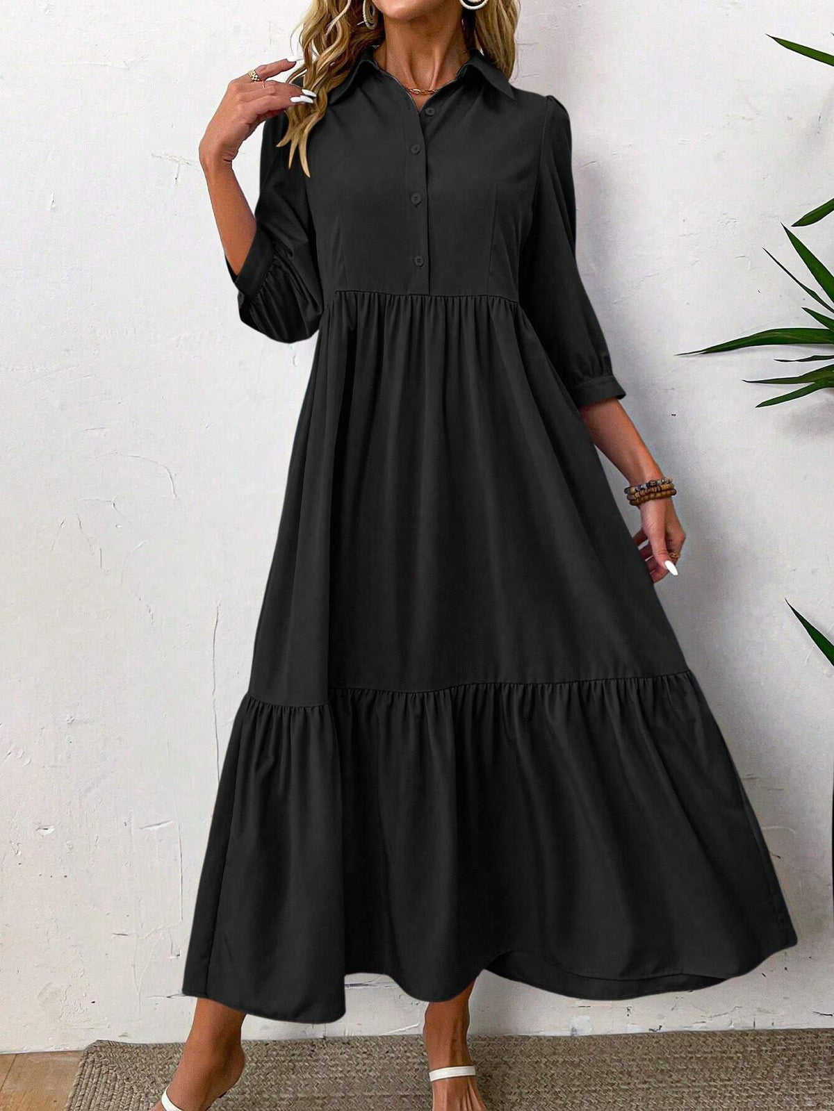 Nova Garnet Shirt Dress