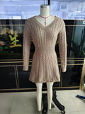 Nova V-Neck Knit Dress
