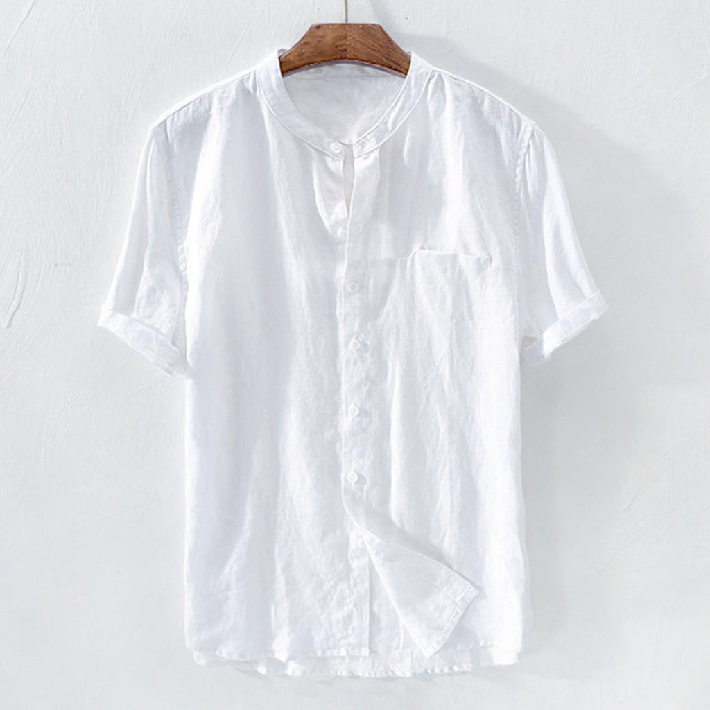 Metro Men's Linen Cotton Breathable Shirt