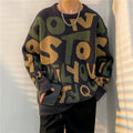 Atlas Men's Crew-Neck Contrast Sweater