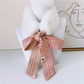 Ember Plush Houndstooth Scarf