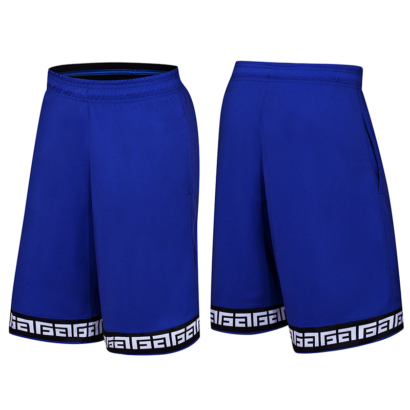 Velocity Men's Quick-Dry Relaxed Letter-Print Gym Shorts