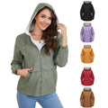 Lumen Hooded Solid Trench Coat
