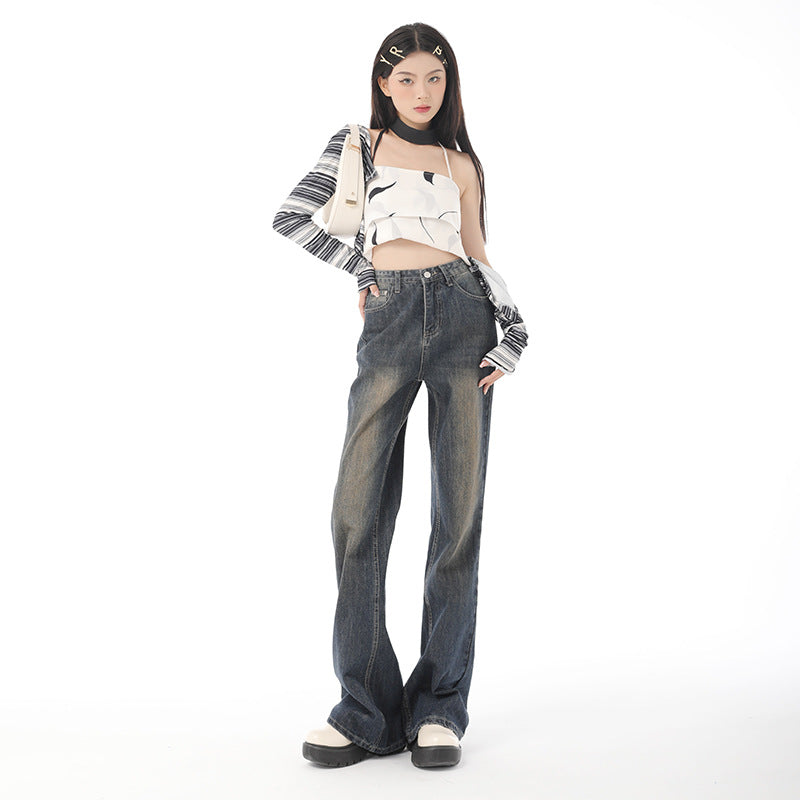 Indigo Tamsin Wide-Leg Jeans