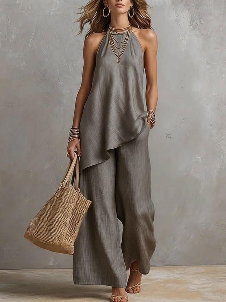 Sera Crew-Neck Two-Piece Set