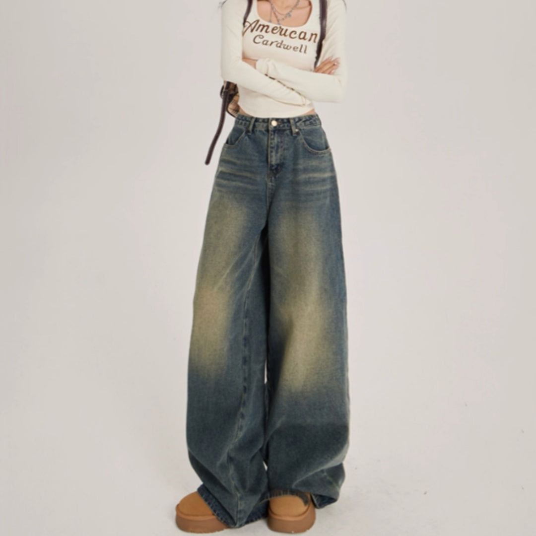 Indigo Fenwick Wide-Leg Jeans