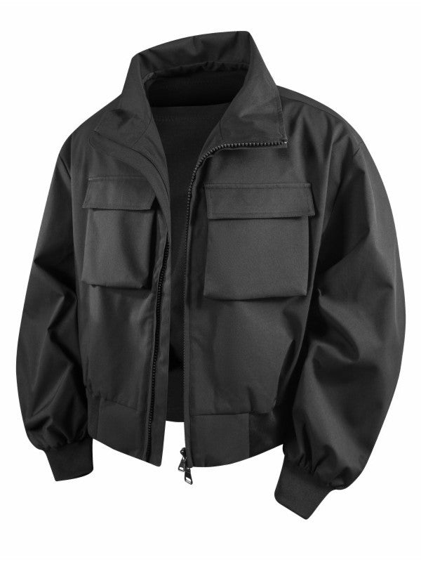 District Men's Cropped Bomber Jacket