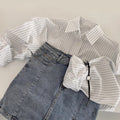 Sway High-Waist Retro Denim Skirt