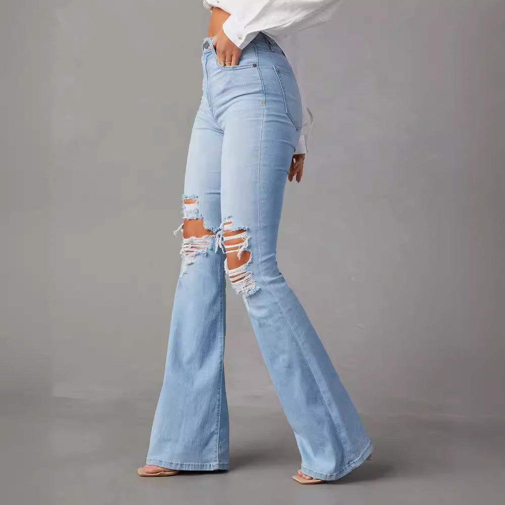 Indigo Arden Wide-Leg Jeans