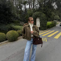 Halo Men's Suede Bomber Jacket