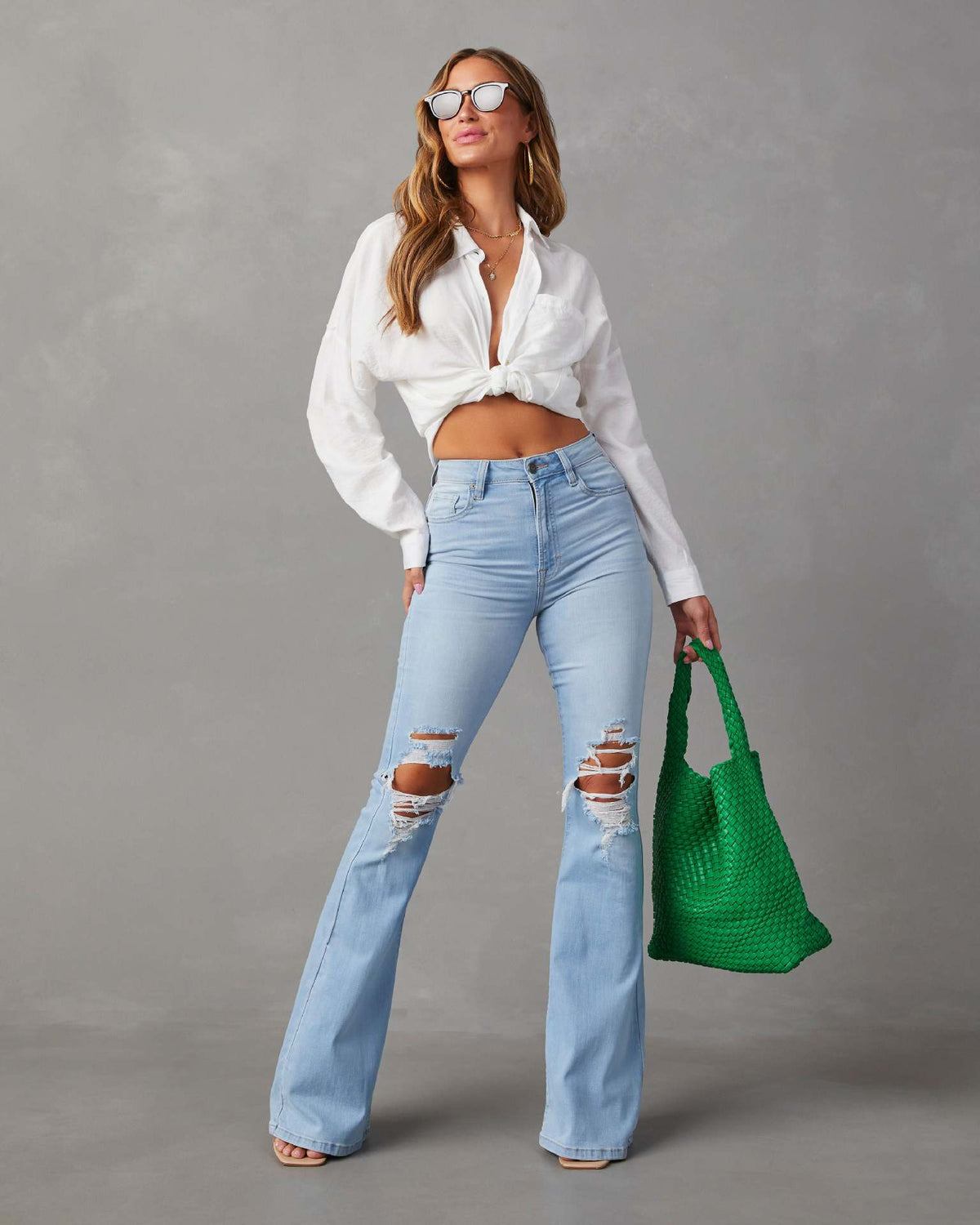 Indigo Arden Wide-Leg Jeans