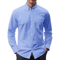 Metro Men's Long-Sleeve Button Solid Shirt