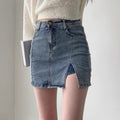 Sway High-Waist Retro Denim Skirt