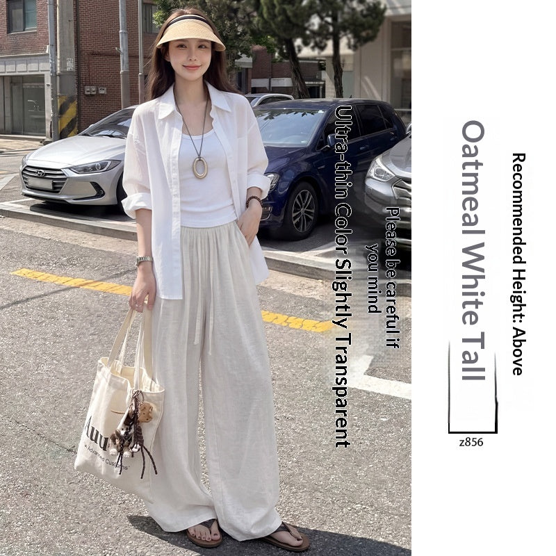 Flow Dorset Linen Cotton Wide-Leg Trousers