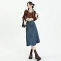 Sway Denim High-Waist Skirt