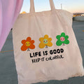 Carry Canvas Floral Tote Bag