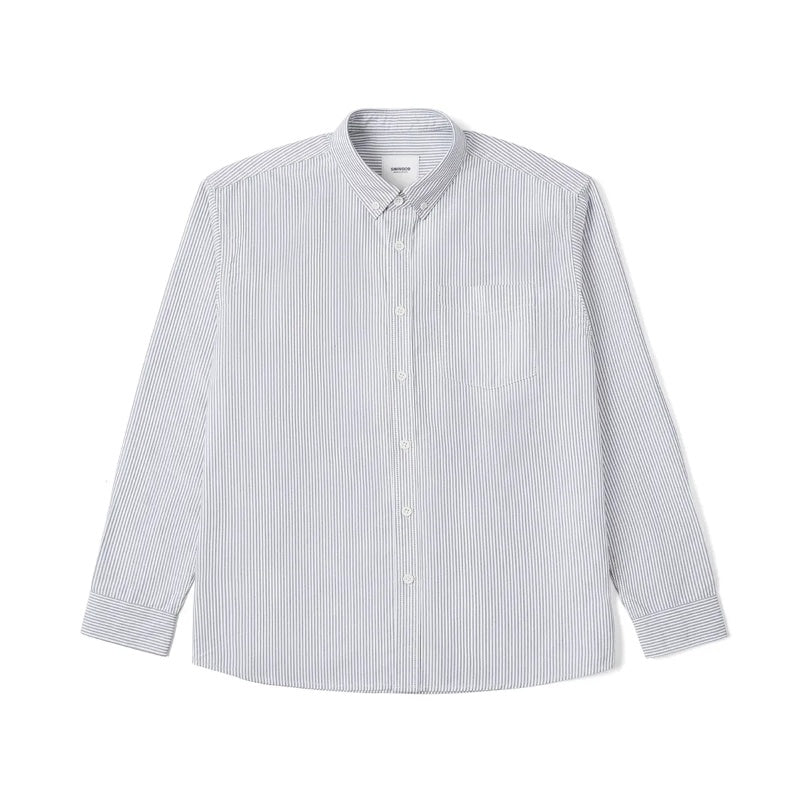 Metro Men's Long-Sleeve Striped Vintage Shirt