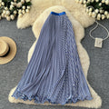 Sway Pleated Polka-Dot Skirt