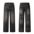Indigo Men's Retro Gradient Straight Jeans