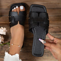 Stride Square-Toe Square Sandals