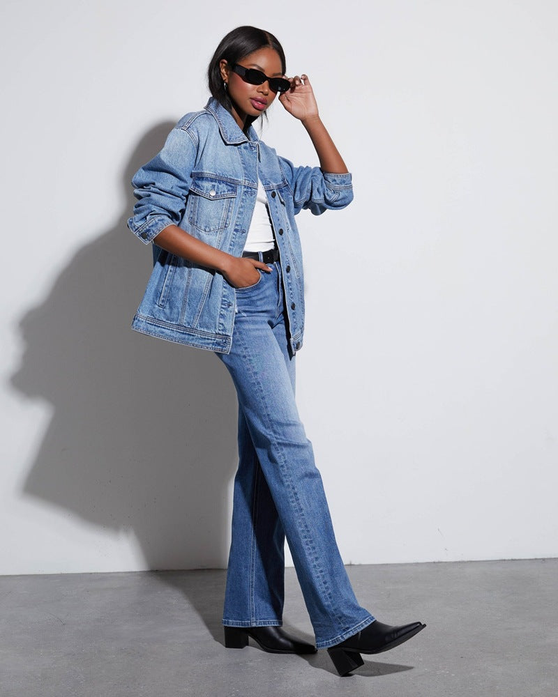 Flow Bexley Relaxed Wide-Leg Straight Trousers