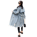 Lumen Denim Retro Trench Coat