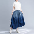 Sway Gradient Denim Skirt