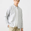 Metro Men's Long-Sleeve Striped Vintage Shirt