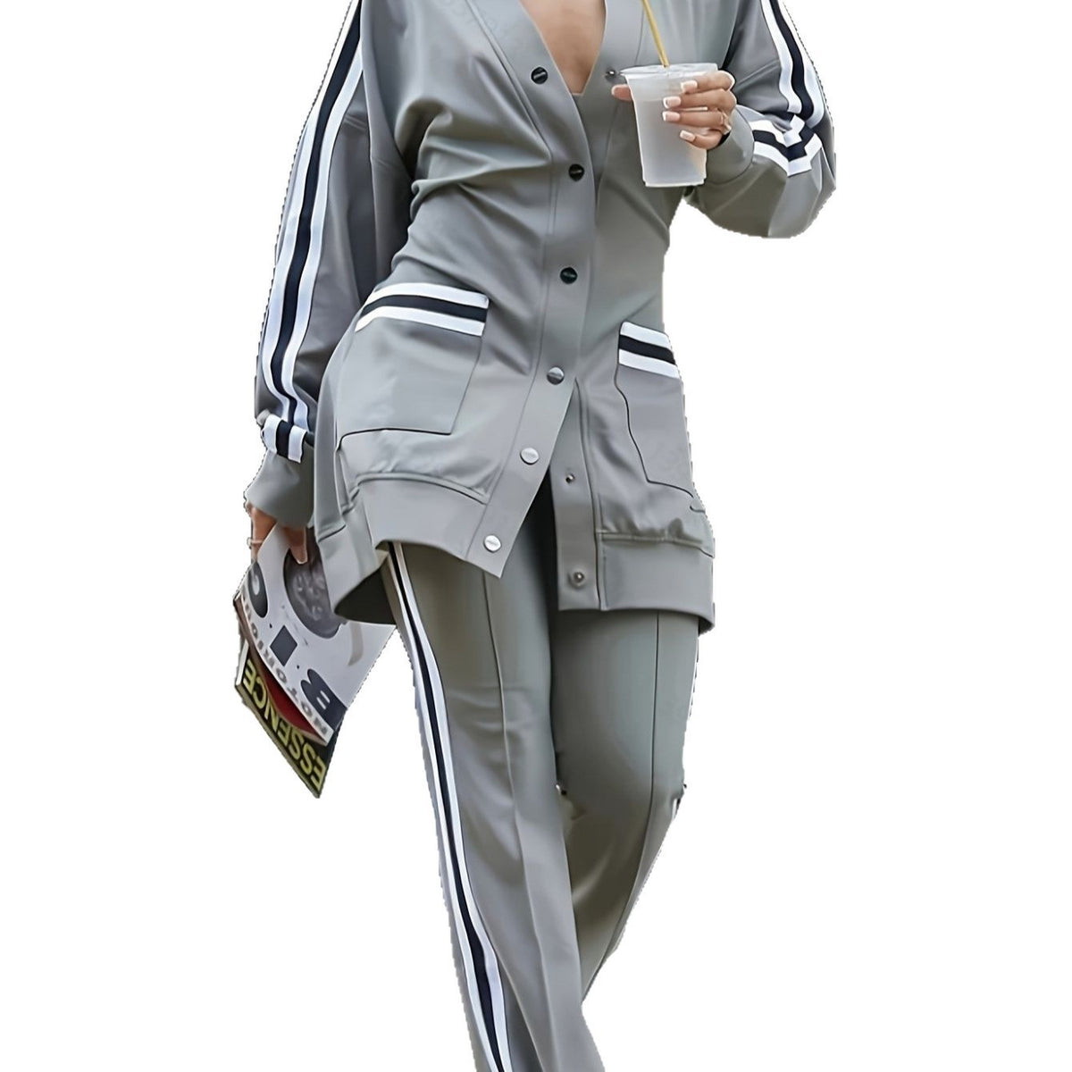 SculptForm Oversized Relaxed High-Waist Cardigan