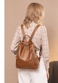 Carry Arden Leather Minimalist Backpack