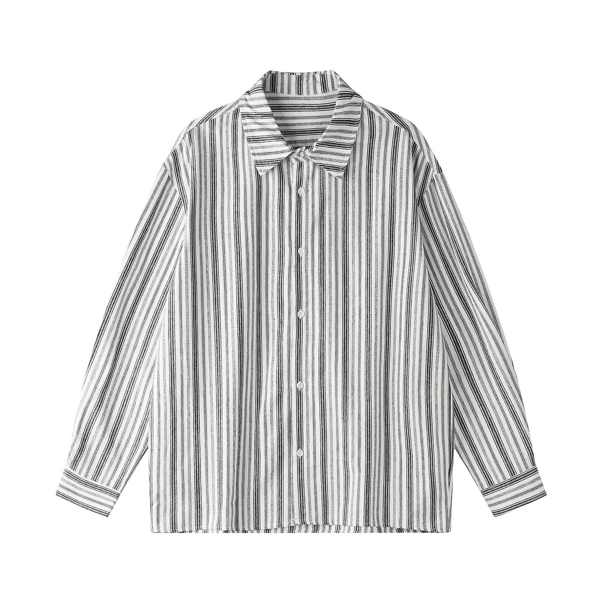 Metro Men's Striped Cotton-Linen Shirt