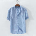 Metro Men's Linen Cotton Breathable Shirt