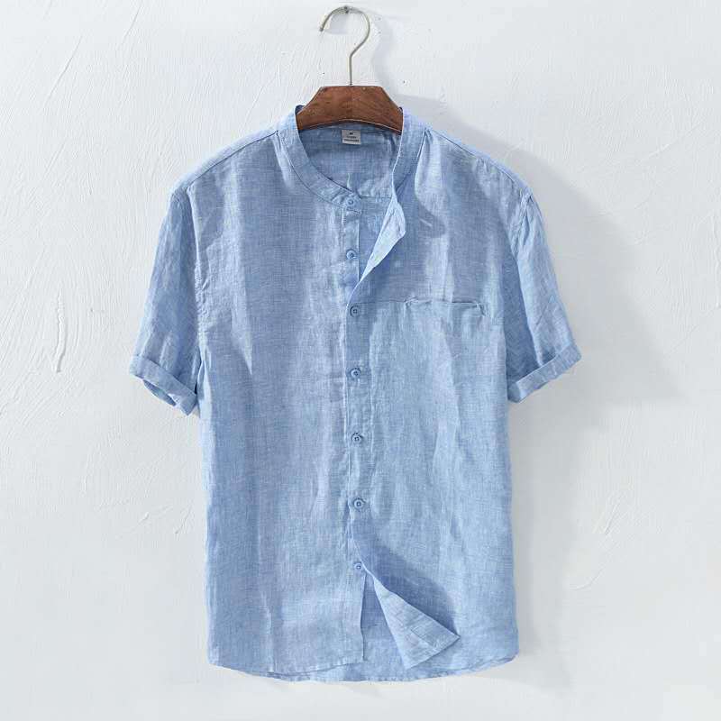 Metro Men's Linen Cotton Breathable Shirt