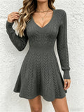 Nova V-Neck Knit Dress