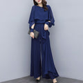 Flow Quill Wide-Leg Trousers