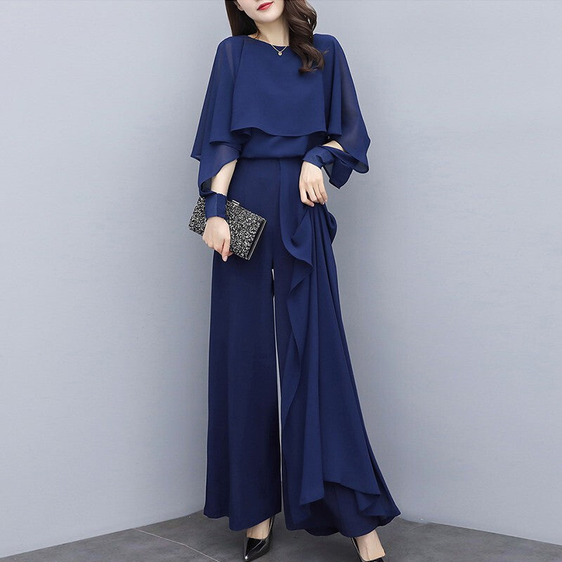 Flow Quill Wide-Leg Trousers