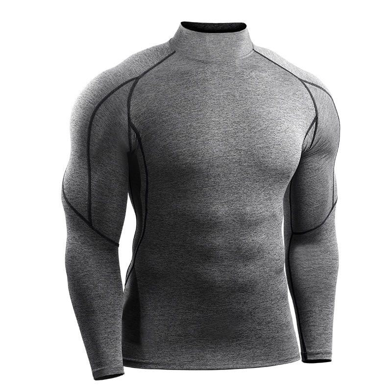 Velocity Men's Quick-Dry Long-Sleeve Turtleneck Top