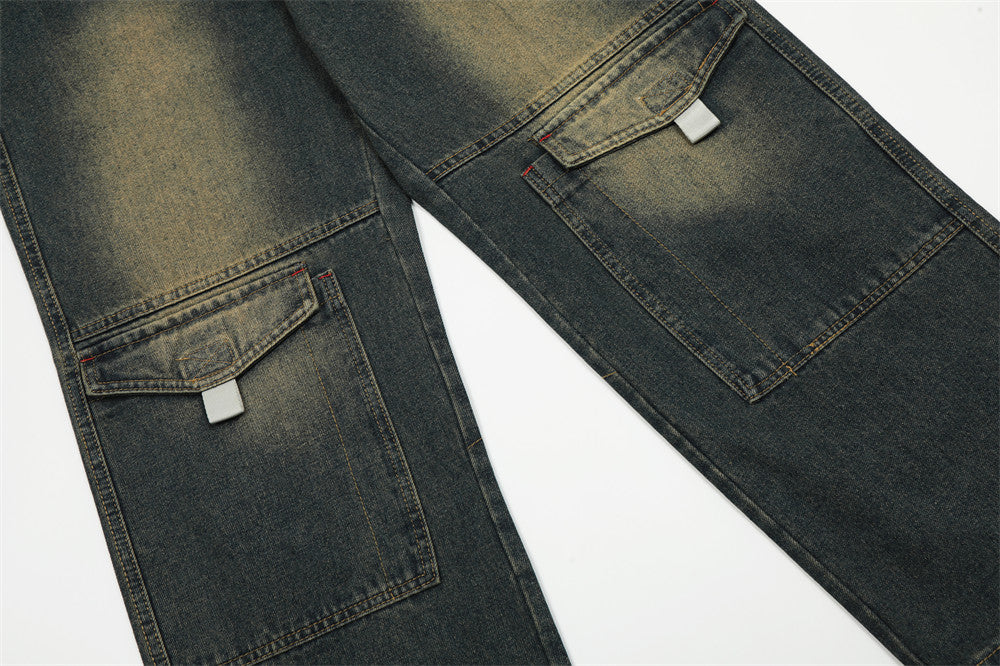 Indigo Arden Men's Denim Cargo Pants