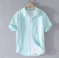 Metro Arden Men's Short-Sleeve Linen Shirt