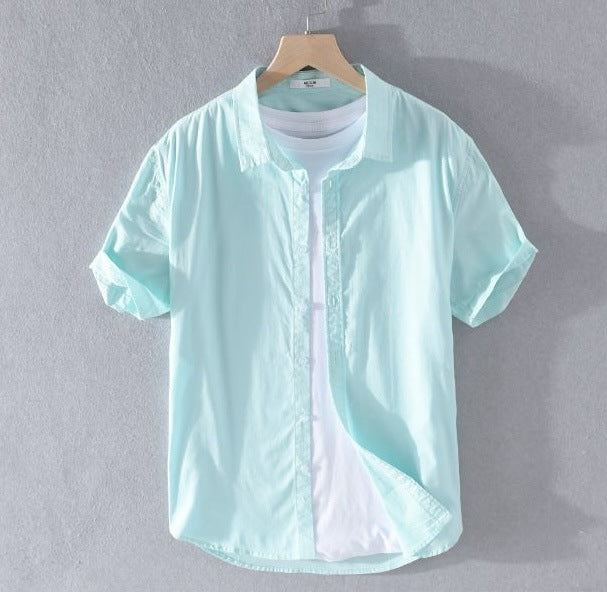 Metro Arden Men's Short-Sleeve Linen Shirt
