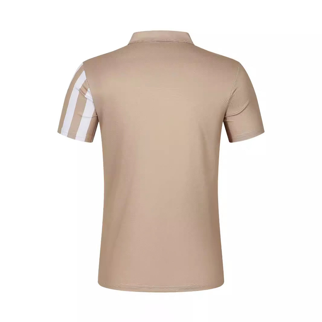 Metro Bexley Men's Lapel Striped Polo Shirt