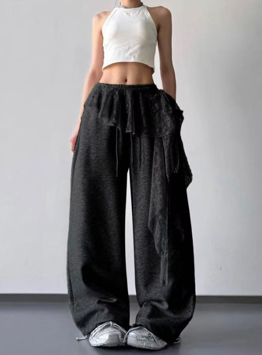 Flow Lace Wide-Leg Trousers