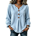 Aurelia Corduroy Long-Sleeve Blouse