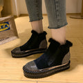 Stride Platform Rhinestone Ankle Boots